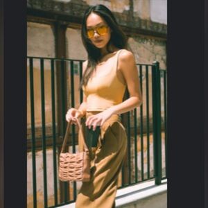 Forever 21 cropped tank top women’s small tight fit